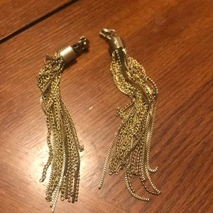 Gold plated tassels